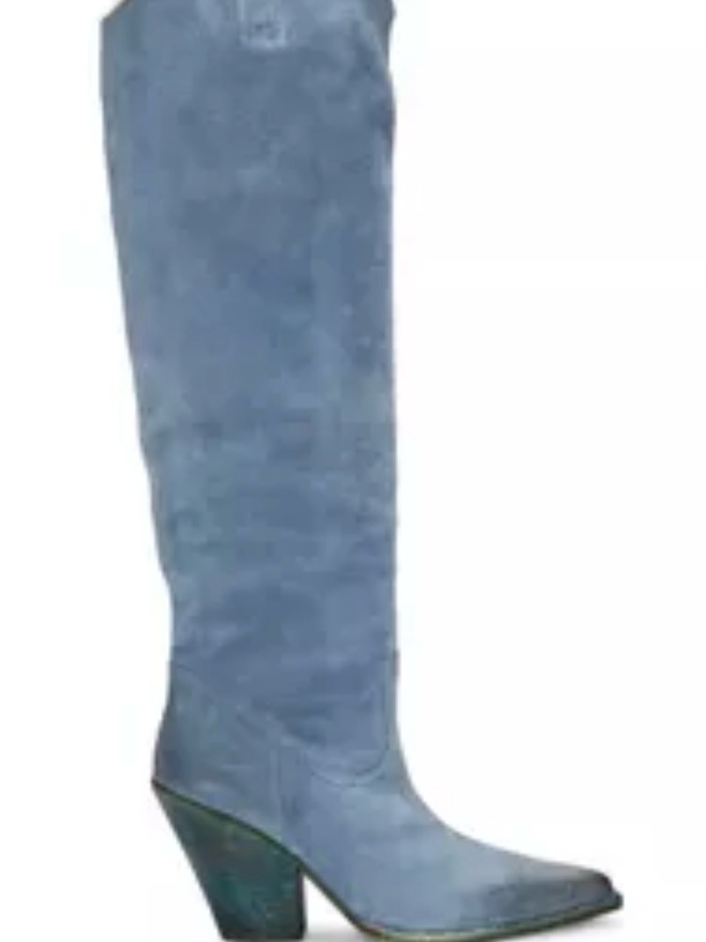 ISOOO Vince Camuto Light Blue Suede Knee-High jessikah boot